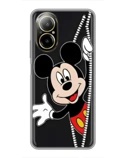 Чехол для Realme C67 с картинкой «Микки раздвигает стены»
