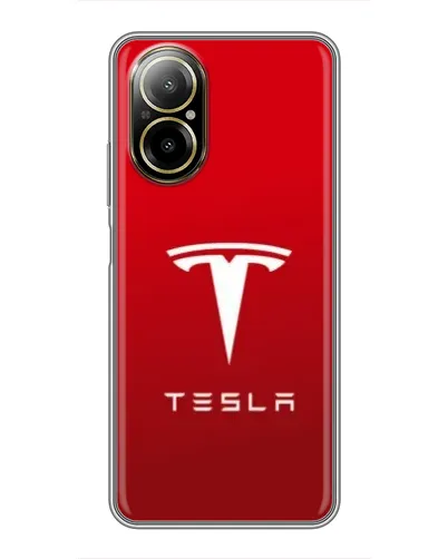 Чехол для Realme C67 с картинкой «Tesla Red Classic»