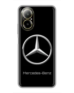 Чехол для Realme C67 с картинкой «Mercedes Silver Logo»