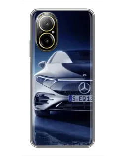 Чехол для Realme C67 с картинкой «Mercedes EQ — будущее»