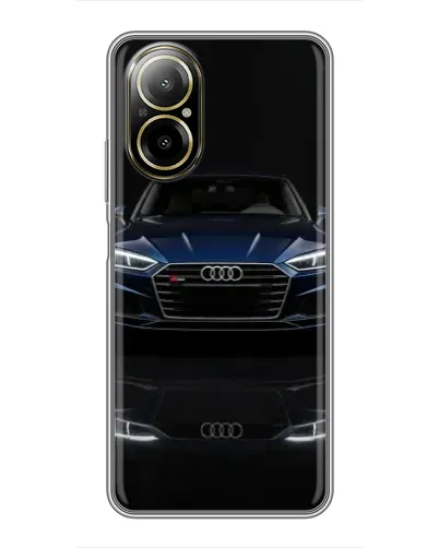 Чехол для Realme C67 с картинкой «Audi — ночное отражение»