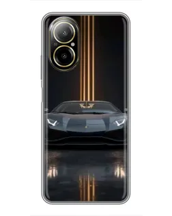 Чохол для Realme C67 з картинкою «Lamborghini золоті лінії» Чохол для Realme C67 з картинкою «Lamborghini золоті лінії»