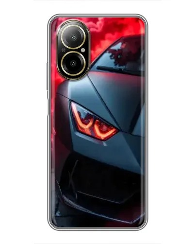 Чехол для Realme C67 с картинкой «Lamborghini красное сияние»