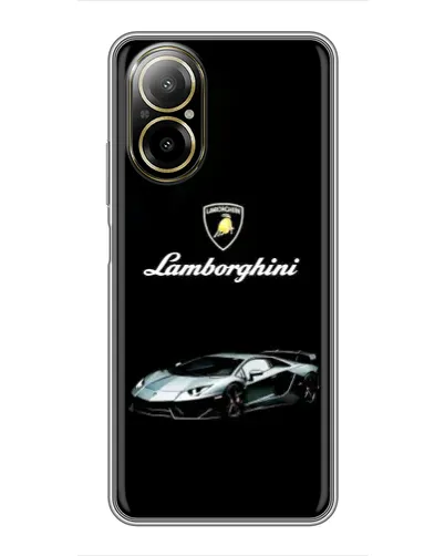Чехол для Realme C67 с картинкой «Логотип Lamborghini классика»