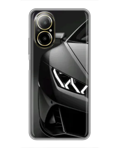 Чехол для Realme C67 с картинкой «Lamborghini фары детализация»