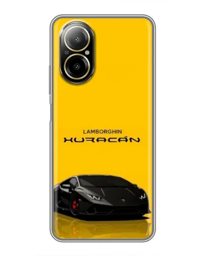 Чехол для Realme C67 с картинкой «Lamborghini Huracan черный»