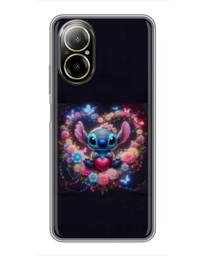 Чохол для Realme C67 з картинкою «Stitch у квітах» Чохол для Realme C67 з картинкою «Stitch у квітах»