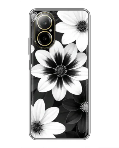 Чохол для Realme C67 з картинкою «Монохромні айстри» Чохол для Realme C67 з картинкою «Монохромні айстри»
