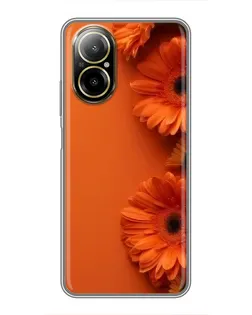 Чохол для Realme C67 з картинкою «Помаранчеві гербери»