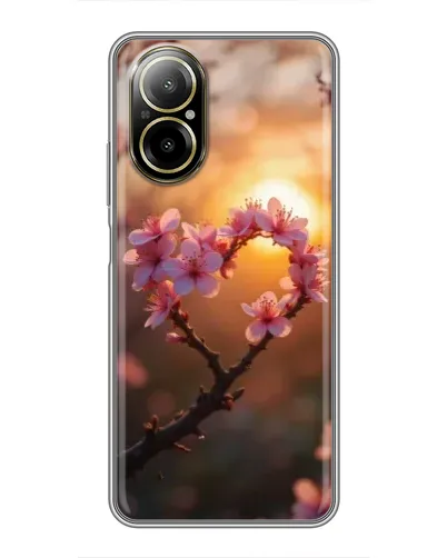 Чохол для Realme C67 з картинкою «Рожевий цвіт сердечко на тлі заходу» Чохол для Realme C67 з картинкою «Рожевий цвіт сердечко на тлі заходу»