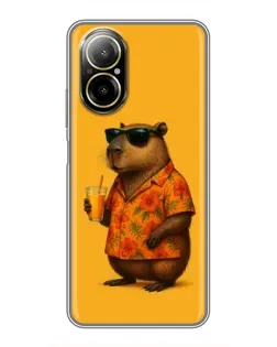 Чехол для Realme C67 с картинкой «Капибара на отдыхе» Чехол для Realme C67 с картинкой «Капибара на отдыхе»