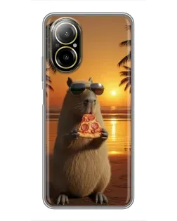 Чехол для Realme C67 с картинкой «Капибара с пиццей» Чехол для Realme C67 с картинкой «Капибара с пиццей»