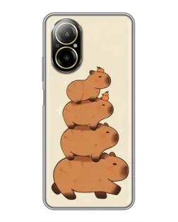 Чехол для Realme C67 с картинкой «Башня из капибар» Чехол для Realme C67 с картинкой «Башня из капибар»