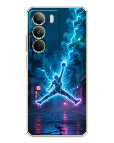 Чехол для Realme C71 с картинкой «Jordan Gold Jumpman»