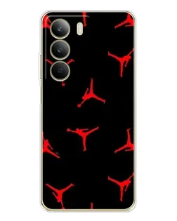 Чехол для Realme C71 с картинкой «Jordan Red Pattern» Чехол для Realme C71 с картинкой «Jordan Red Pattern»