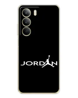 Чехол для Realme C71 с картинкой «Jordan White Logo»