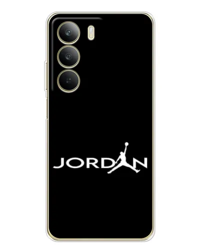 Чехол для Realme C71 с картинкой «Jordan White Logo»