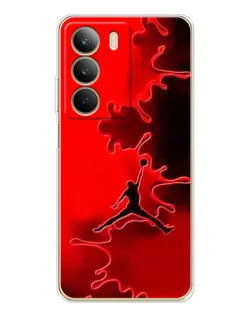Чехол для Realme C71 с картинкой «Jordan Red Smoke»