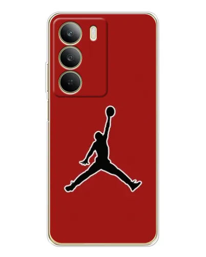 Чехол для Realme C71 с картинкой «Jordan Red Back»