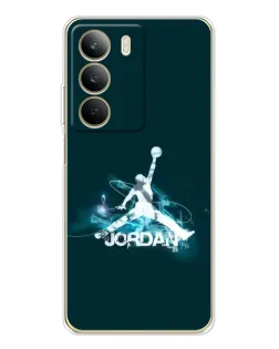 Чехол для Realme C71 с картинкой «Jordan Blue Fire»