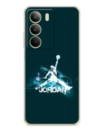 Чехол для Realme C71 с картинкой «Jordan Blue Fire»