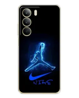Чехол для Realme C71 с картинкой «Jordan Neon Blue»