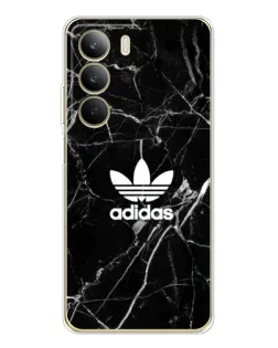 Чехол для Realme C71 с картинкой «Белый мрамор Adidas»