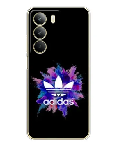 Чехол для Realme C71 с картинкой «Взрыв красок Adidas»