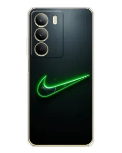 Чехол для Realme C71 с картинкой «Неоновый контур Nike» Чехол для Realme C71 с картинкой «Неоновый контур Nike»
