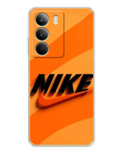Чехол для Realme C71 с картинкой «Оранжевый драйв Nike»