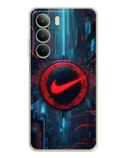 Чехол для Realme C71 с картинкой «Техногенный стиль Nike»