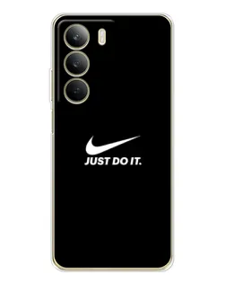 Чехол для Realme C71 с картинкой «Минимализм от Nike»