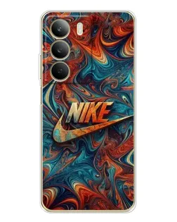 Чехол для Realme C71 с картинкой «Nike в абстракции»