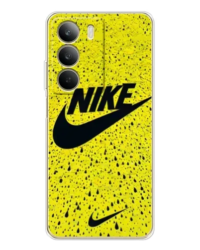 Чехол для Realme C71 с картинкой «Желтый текстурный Nike»