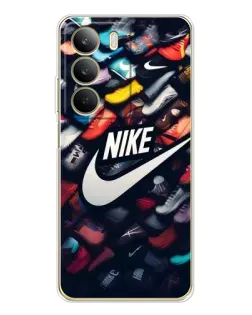Чехол для Realme C71 с картинкой «Коллекция кроссовок Nike»
