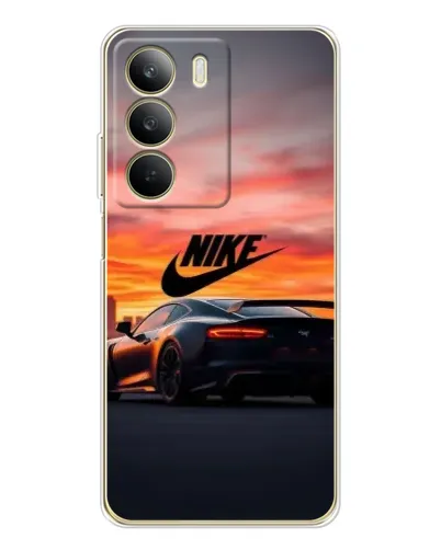 Чехол для Realme C71 с картинкой «Nike и суперкар»