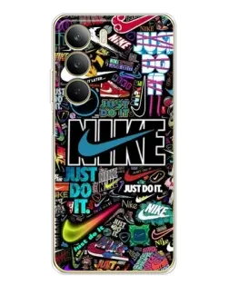 Чехол для Realme C71 с картинкой «Яркий коллаж Nike»