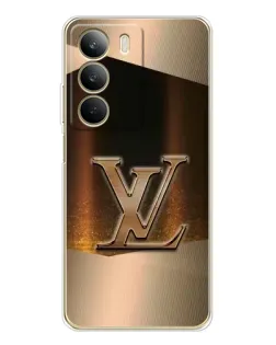 Чехол для Realme C71 с картинкой «LV — золотое сияние»
