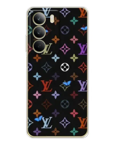 Чехол для Realme C71 с картинкой «Цветная монограмма LV»