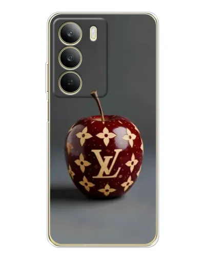 Чехол для Realme C71 с картинкой «Красное яблоко LV»