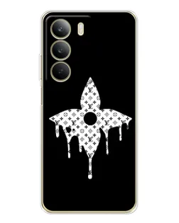 Чехол для Realme C71 с картинкой «Цветочная монограмма»