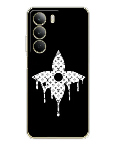 Чехол для Realme C71 с картинкой «Цветочная монограмма»