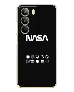 Чехол для Realme C71 с картинкой «NASA — технический принт»