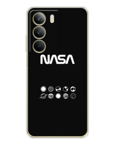 Чехол для Realme C71 с картинкой «NASA — технический принт»