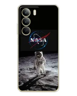 Чехол для Realme C71 с картинкой «Астронавт на Луне»