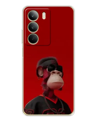 Чехол для Realme C71 с картинкой «Bored Ape в красном»
