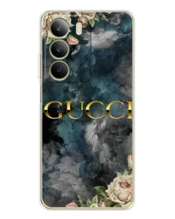 Чохол для Realme C71 з картинкою «Абстрактні квіти Gucci» Чохол для Realme C71 з картинкою «Абстрактні квіти Gucci»