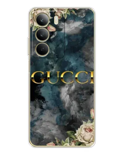 Чехол для Realme C71 с картинкой «Абстрактные цветы Gucci» Чехол для Realme C71 с картинкой «Абстрактные цветы Gucci»