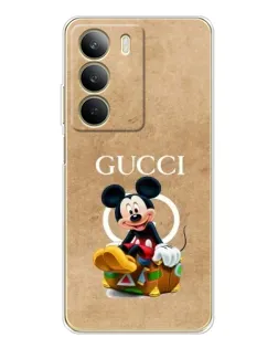 Чохол для Realme C71 з картинкою «Міккі Маус Gucci — крафт» Чохол для Realme C71 з картинкою «Міккі Маус Gucci — крафт»