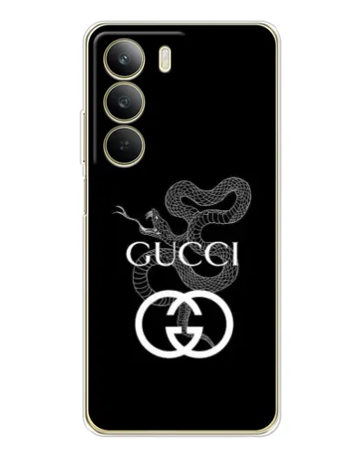 Чехол для Realme C71 с картинкой «Gucci — серебряная змея» Чехол для Realme C71 с картинкой «Gucci — серебряная змея»